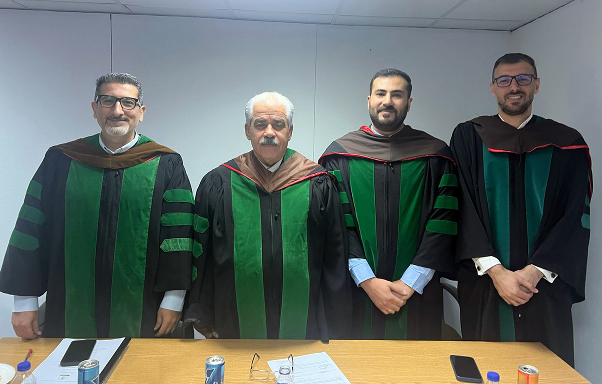 الدكتور حسام القرعان يُشارك في تحكيم ومناقشة رسائل ماجستير بجامعة اليرموك