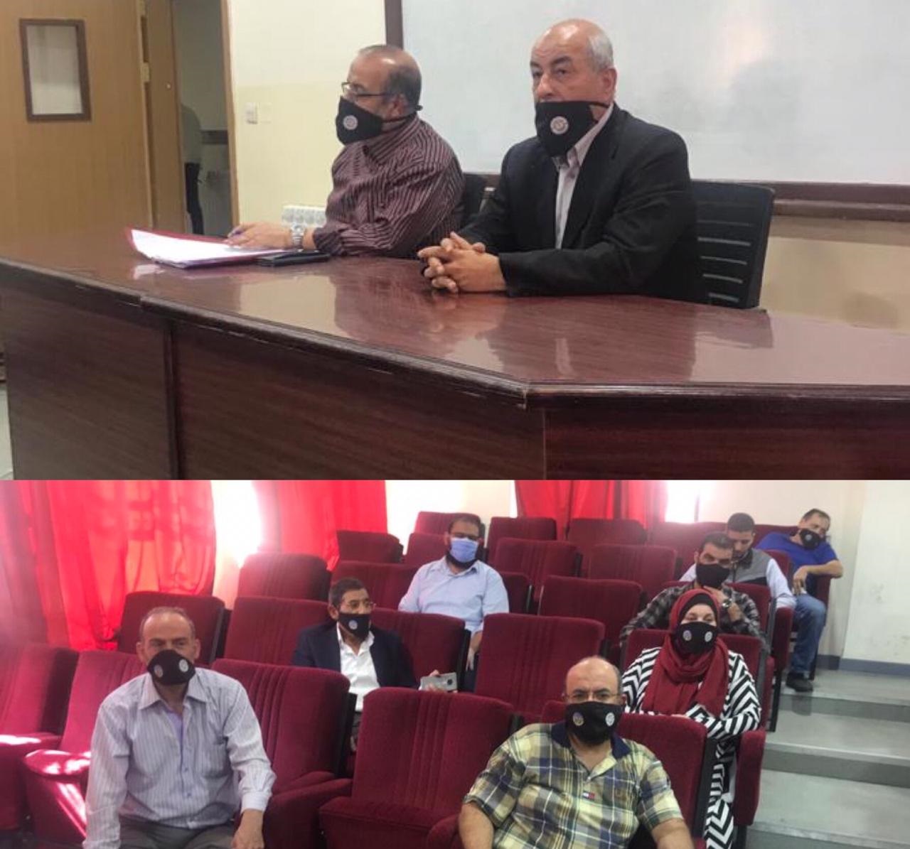  جامعة الزرقاء - اللقاء الاول لمنسوبي الهيئة التدريسية في كلية الهندسة التكنولوجيه للعام الجامعي 2020/2021